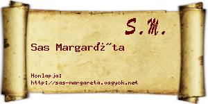 Sas Margaréta névjegykártya